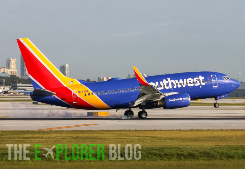 Photo of N7845A - Southwest Airlines Boeing 737-700 at FLL on AeroXplorer Aviation Database
