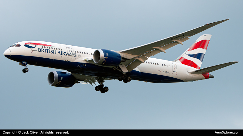 Photo of G-ZBJF - British Airways Boeing 787-8 at CVG on AeroXplorer Aviation Database