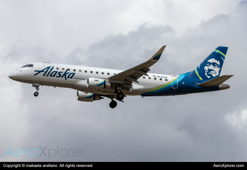 Photo of N643QX - Alaska Airlines Embraer E175 at BOI on AeroXplorer Aviation Database