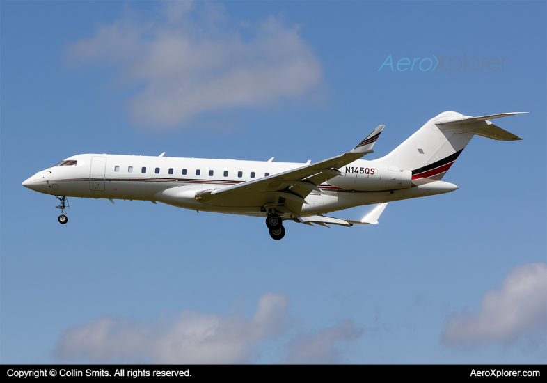 Photo of N145QS - NetJets Bombardier Global 6000 at LHR on AeroXplorer Aviation Database