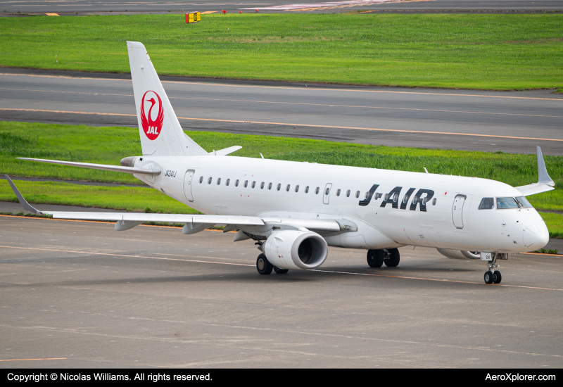 Photo of JA241J - Japan Airlines Embraer E175 at HND on AeroXplorer Aviation Database