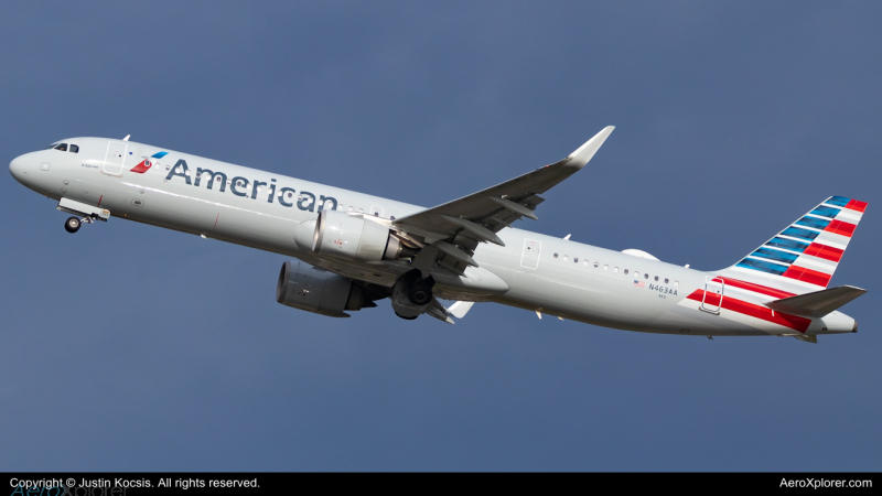 Photo of N463AA - American Airlines Airbus A321NEO at TPA on AeroXplorer Aviation Database