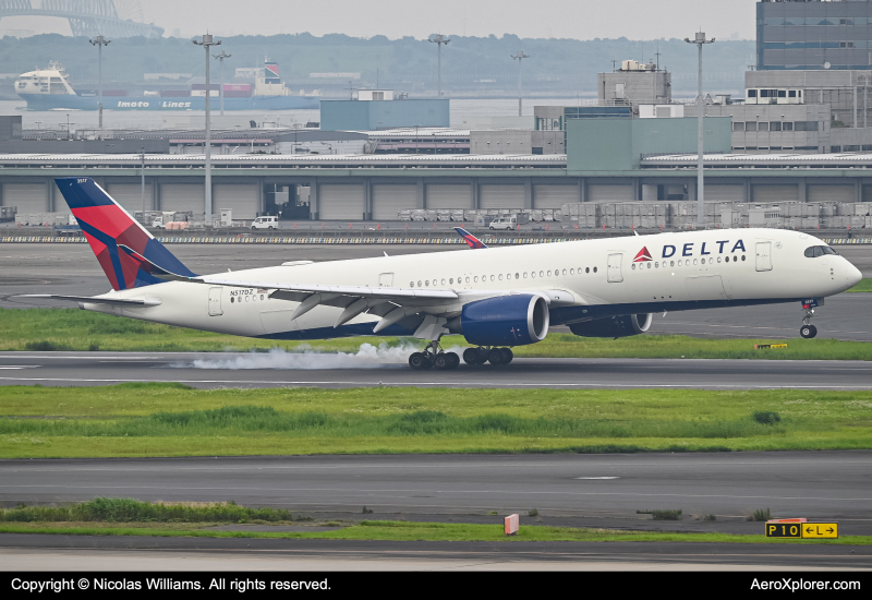 Photo of N517DZ - Delta Airlines Airbus A350-900 at HND on AeroXplorer Aviation Database
