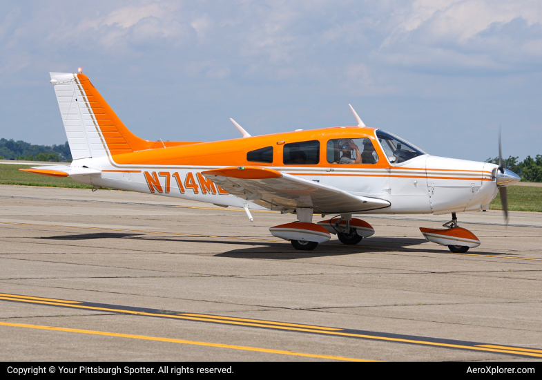 Photo of N714MD - Private  Piper PA-28 at AGC on AeroXplorer Aviation Database