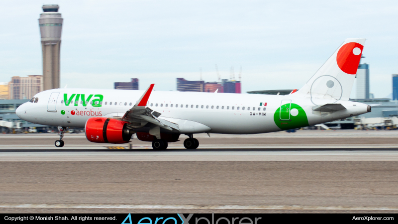 Photo of XA-VIM - Viva Aerobus Airbus A320NEO at LAS on AeroXplorer Aviation Database