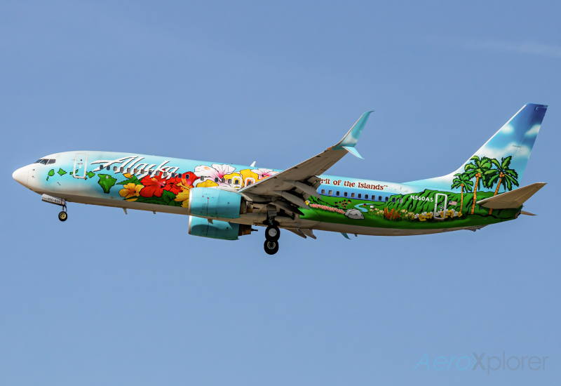 Photo of N560AS - Alaska Airlines Boeing 737-800 at BOI on AeroXplorer Aviation Database