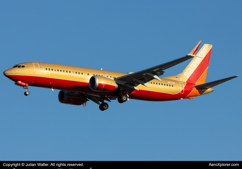 Photo of N871HK - Southwest Airlines Boeing 737 MAX 8 at MCO on AeroXplorer Aviation Database