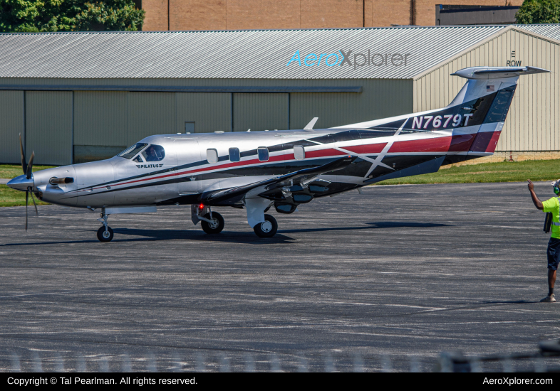 Photo of N7679T - PRIVATE Pilatus PC-12 at GAI on AeroXplorer Aviation Database