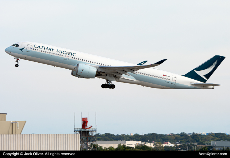 Photo of B-LRQ - Cathay Pacific Airbus A350-900 at JFK on AeroXplorer Aviation Database