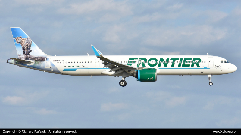 Photo of N613FR - Frontier Airlines Airbus A321NEO at MCO on AeroXplorer Aviation Database