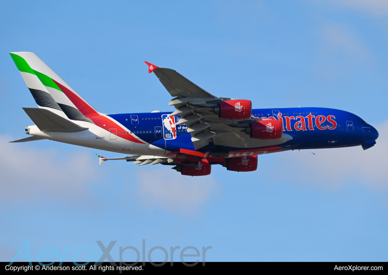 Photo of A6-EOD - Emirates Airbus A380-800 at YYZ on AeroXplorer Aviation Database