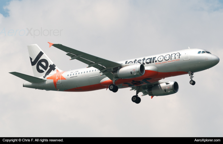 Photo of 9V-JSN - JetStar Asia Airbus A320 at SIN on AeroXplorer Aviation Database
