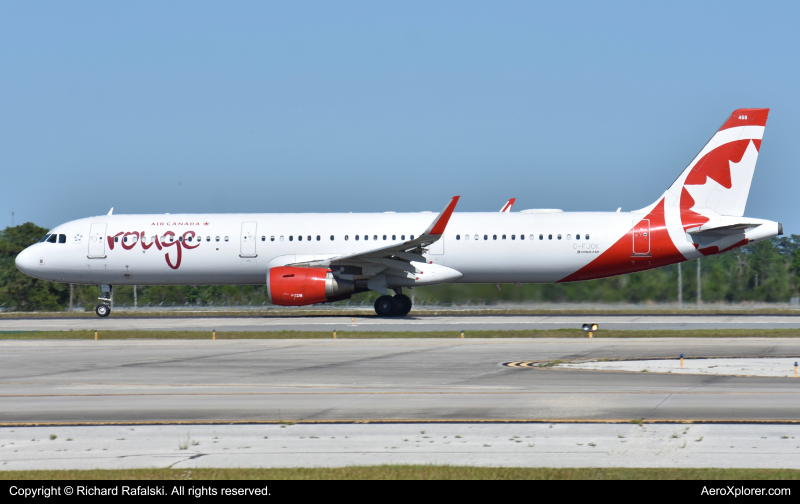Photo of C-FJOK - Air Canada Rogue Airbus A321-200 at MCO on AeroXplorer Aviation Database