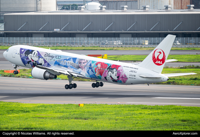 Photo of JA615J - Japan Airlines Boeing 767-300ER at HND on AeroXplorer Aviation Database