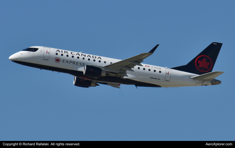 Photo of C-FUJE - Air Canada Express Embraer E175 at ORD on AeroXplorer Aviation Database