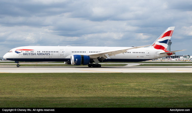 Photo of G-ZBLD - British Airways Boeing 787-10 at ORD on AeroXplorer Aviation Database