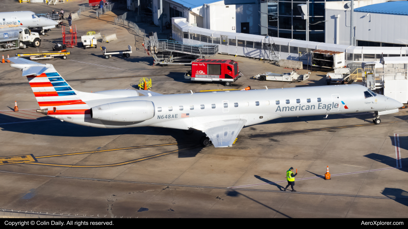 Photo of N648AE - American Eagle Embraer ERJ145 at CLT on AeroXplorer Aviation Database