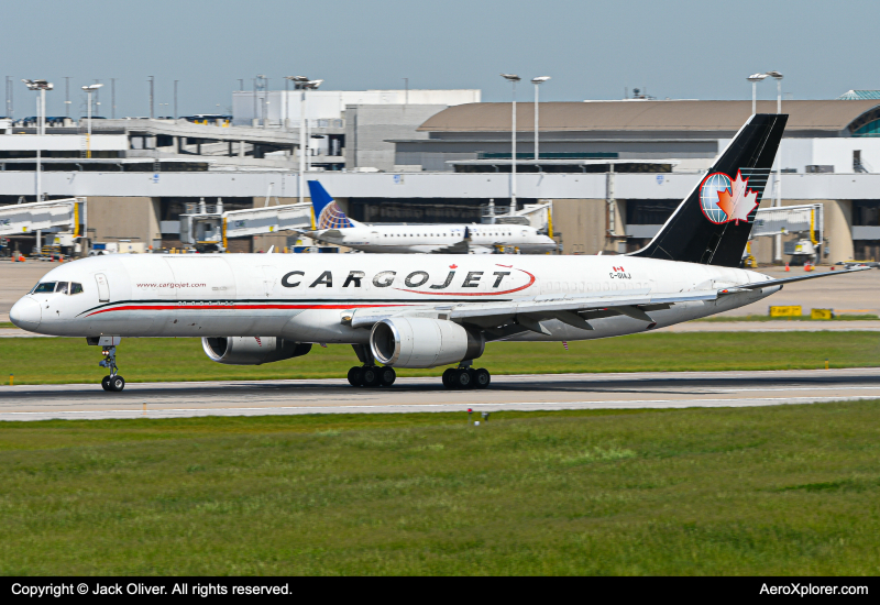 Photo of C-GIAJ - CargoJet Airways Boeing 757-200F at CVG on AeroXplorer Aviation Database
