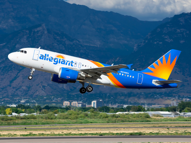 Photo of N315NV - Allegiant Air Airbus A319 at PVU on AeroXplorer Aviation Database