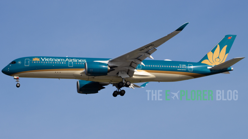 Photo of VN-A896 - Vietnam Airlines Airbus A350-900 at SIN on AeroXplorer Aviation Database