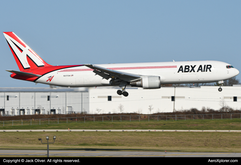 Photo of N317CM - ABX Air Boeing 767-300ER(BDSF) at CVG on AeroXplorer Aviation Database