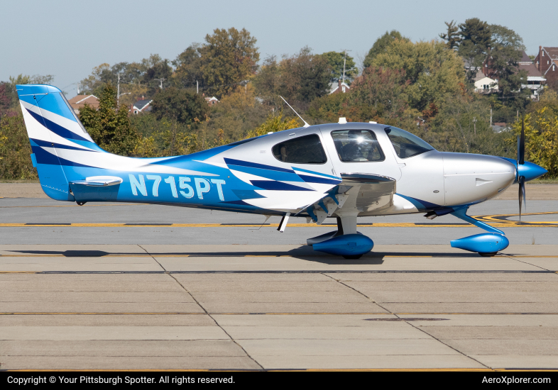 Photo of N715PT - PRIVATE  Cirrus SR-22 at AGC on AeroXplorer Aviation Database