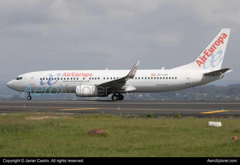 Photo of EC-LXV - Air Europa Boeing 737-800 at LCG on AeroXplorer Aviation Database