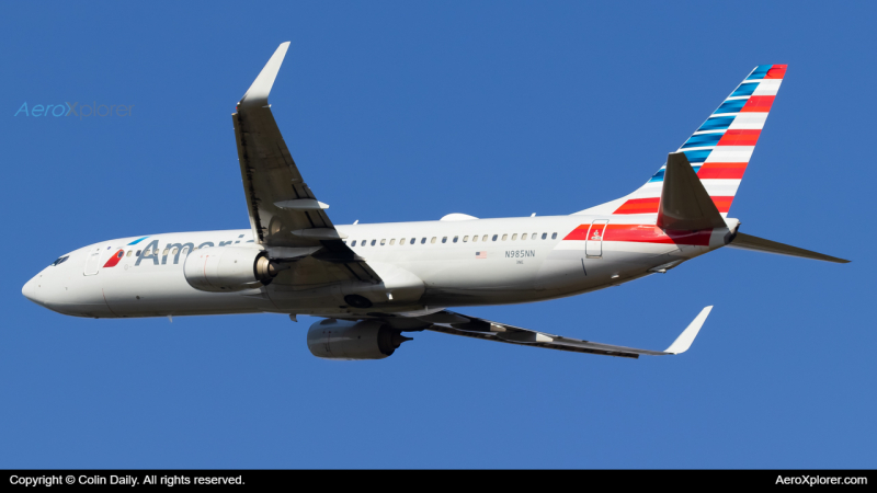 Photo of N985NN - American Airlines Boeing 737-800 at CLT on AeroXplorer Aviation Database