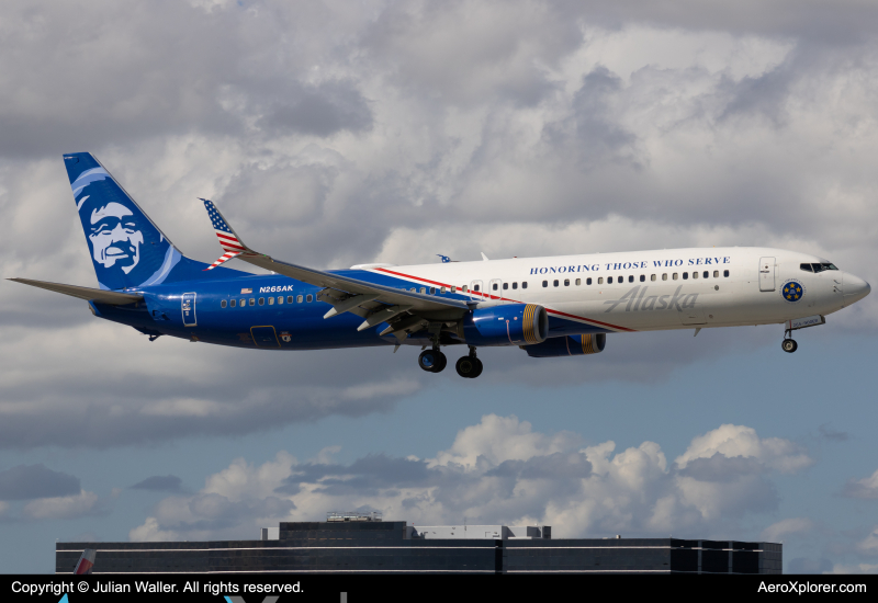 Photo of N265AK - Alaska Airlines Boeing 737-900ER at MIA on AeroXplorer Aviation Database