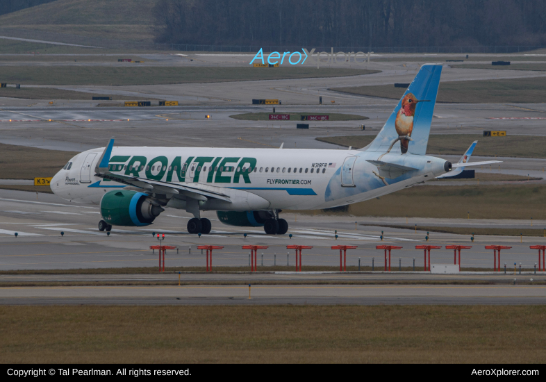 Photo of N318FR - Frontier Airlines Airbus A320NEO at CVG on AeroXplorer Aviation Database