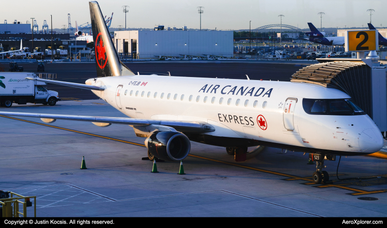 Photo of C-FEJB - Air Canada Express Embraer E175 at EWR on AeroXplorer Aviation Database