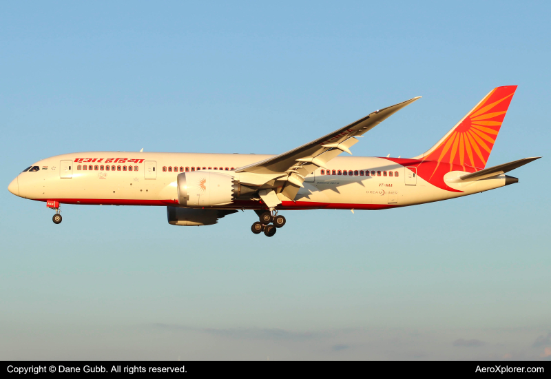 Photo of VT-NAA - Air India Boeing 787-8 at MEL on AeroXplorer Aviation Database