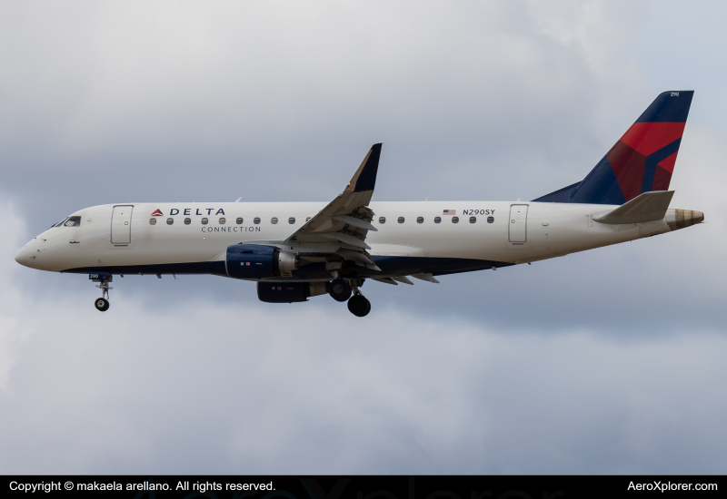 Photo of N290SY - Delta Connection Embraer E175 at BOI on AeroXplorer Aviation Database