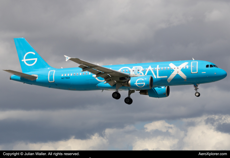 Photo of N279GX - Global X Airbus A320 at MIA on AeroXplorer Aviation Database