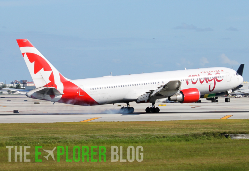 Photo of C-GHLK - Air Canada Rouge Boeing 767-300ER at FLL on AeroXplorer Aviation Database