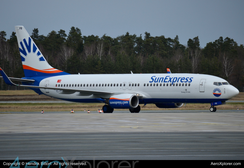 Photo of TC-SPB - SunExpress Boeing 737-800 at NUE on AeroXplorer Aviation Database