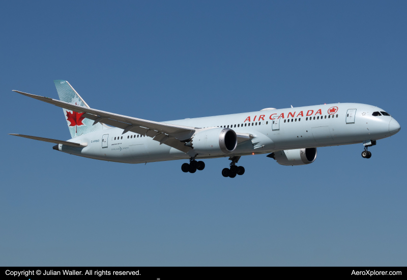 Photo of C-FRSO - Air Canada Boeing 787-9 at MIA on AeroXplorer Aviation Database