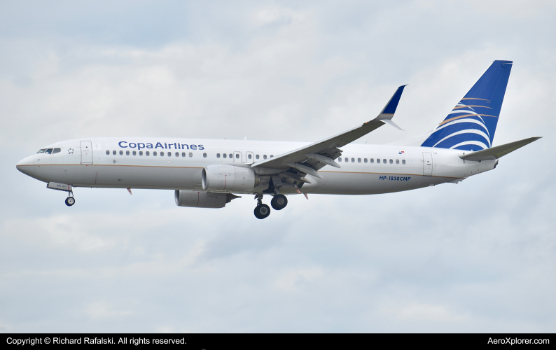 Photo of HP-1838CMP - Copa Airlines Boeing 737-800 at ORD on AeroXplorer Aviation Database