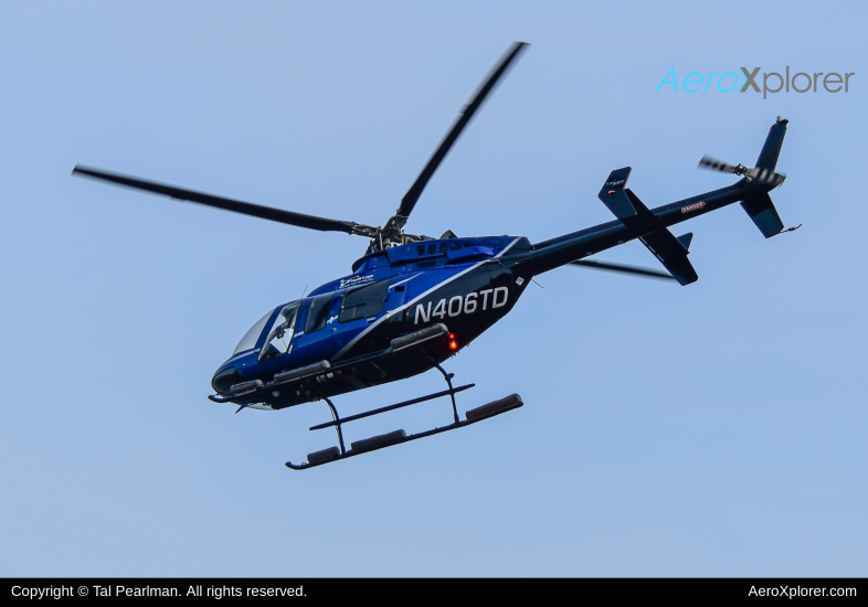 Photo of N406TD - PRIVATE Bell 407 at JRB on AeroXplorer Aviation Database