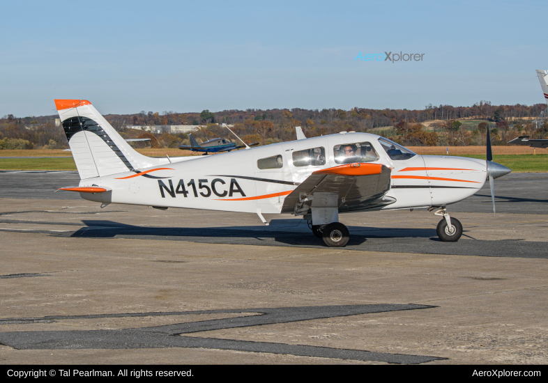 Photo of N415CA - PRIVATE Piper PA-28 at FDK on AeroXplorer Aviation Database