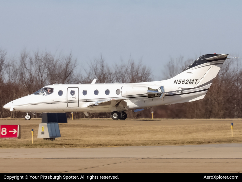 Photo of N562MT - Private  Beechcraft Hawker 400 at AGC on AeroXplorer Aviation Database