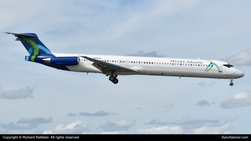 Photo of N808WA - World Atlantic Airlines McDonnell Douglas MD-83 at MIA on AeroXplorer Aviation Database