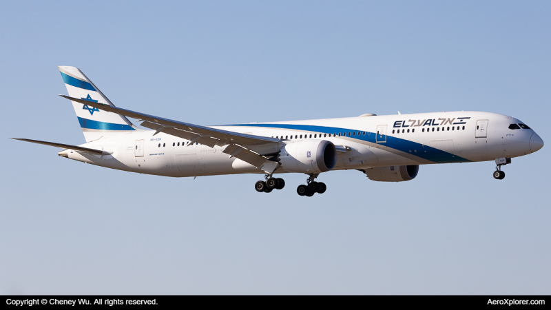 Photo of 4X-EDK - El Al Boeing 787-9 at EWR on AeroXplorer Aviation Database