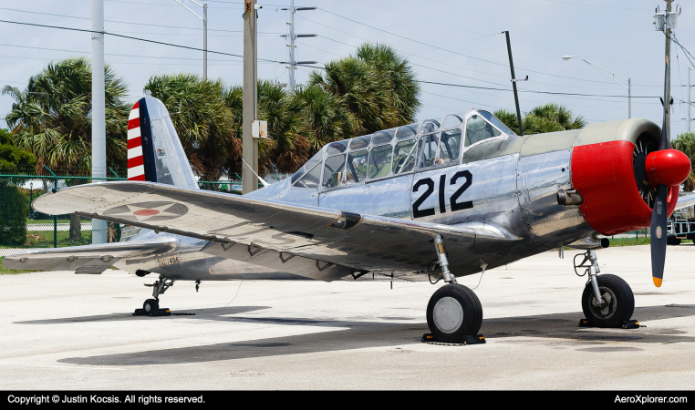 Photo of N67496 - PRIVATE Vultee BT-13A Valiant at MTH on AeroXplorer Aviation Database