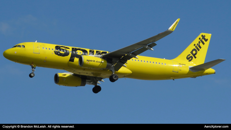 Photo of N641NK - Spirit Airlines Airbus A320 at MCO on AeroXplorer Aviation Database