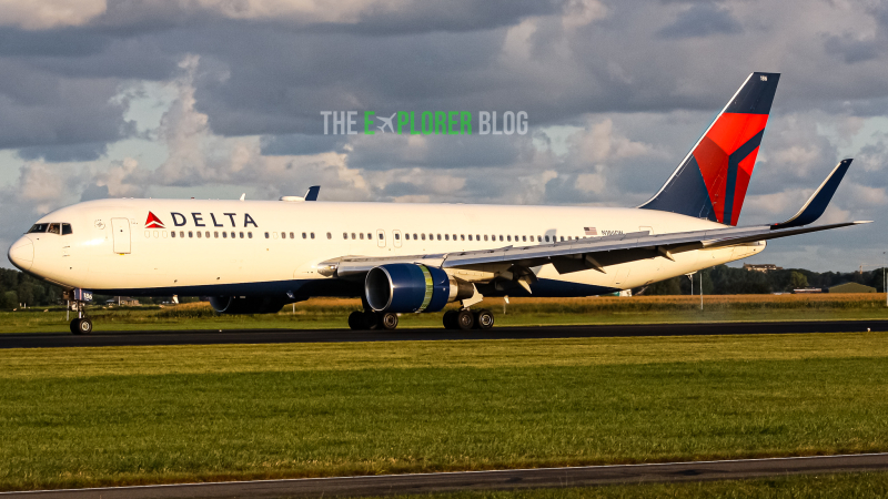 Photo of B186DN - Delta Airlines Boeing 767-300 at AMS on AeroXplorer Aviation Database