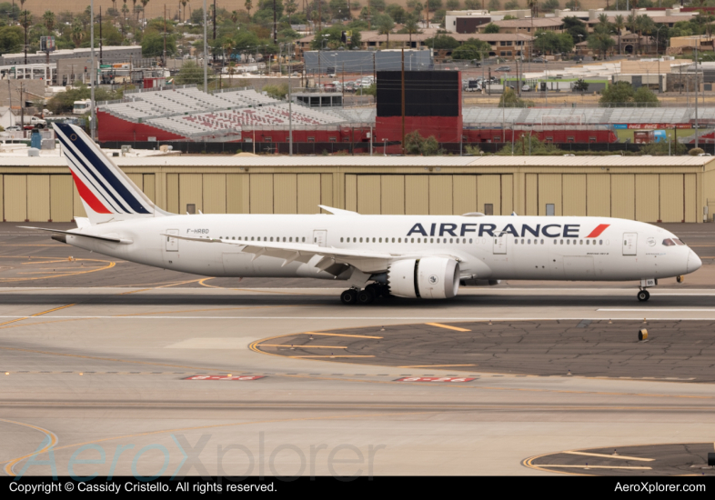 Photo of F-HRBD - Air France Boeing 787-9 at PHX on AeroXplorer Aviation Database