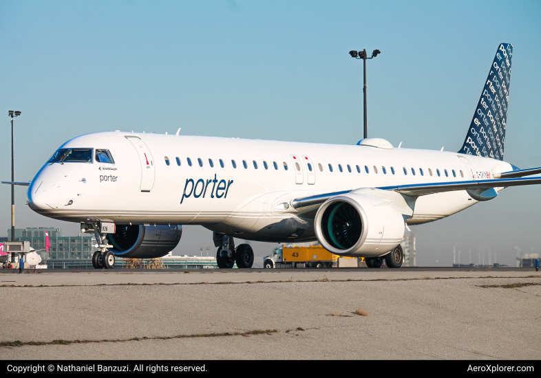 Photo of C-GKXN - Porter Airlines Embraer E195-E2 at YYZ on AeroXplorer Aviation Database