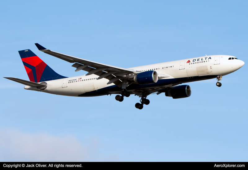Photo of N855NW - Delta Airlines Airbus A330-200 at CVG on AeroXplorer Aviation Database