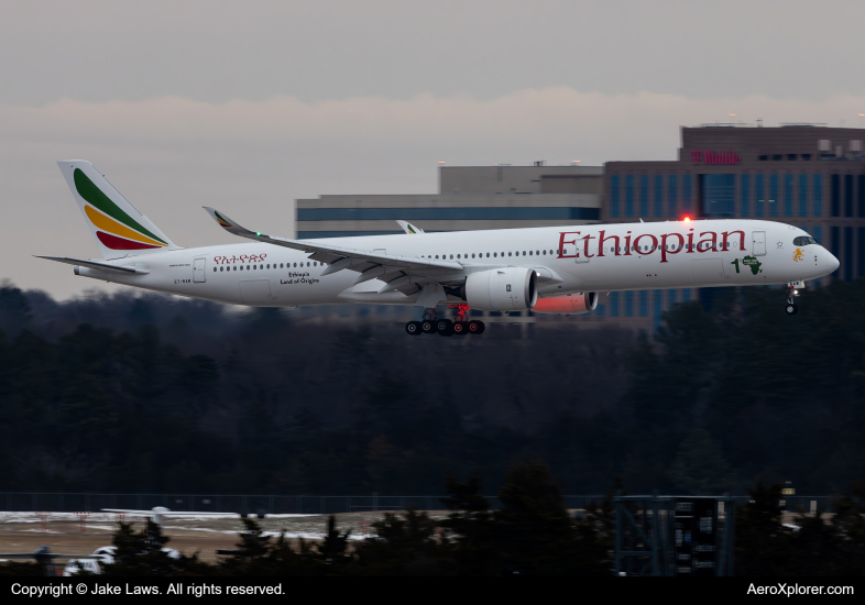 Photo of ET-BAW - Ethiopian Airlines Airbus A350-1000 at IAD on AeroXplorer Aviation Database